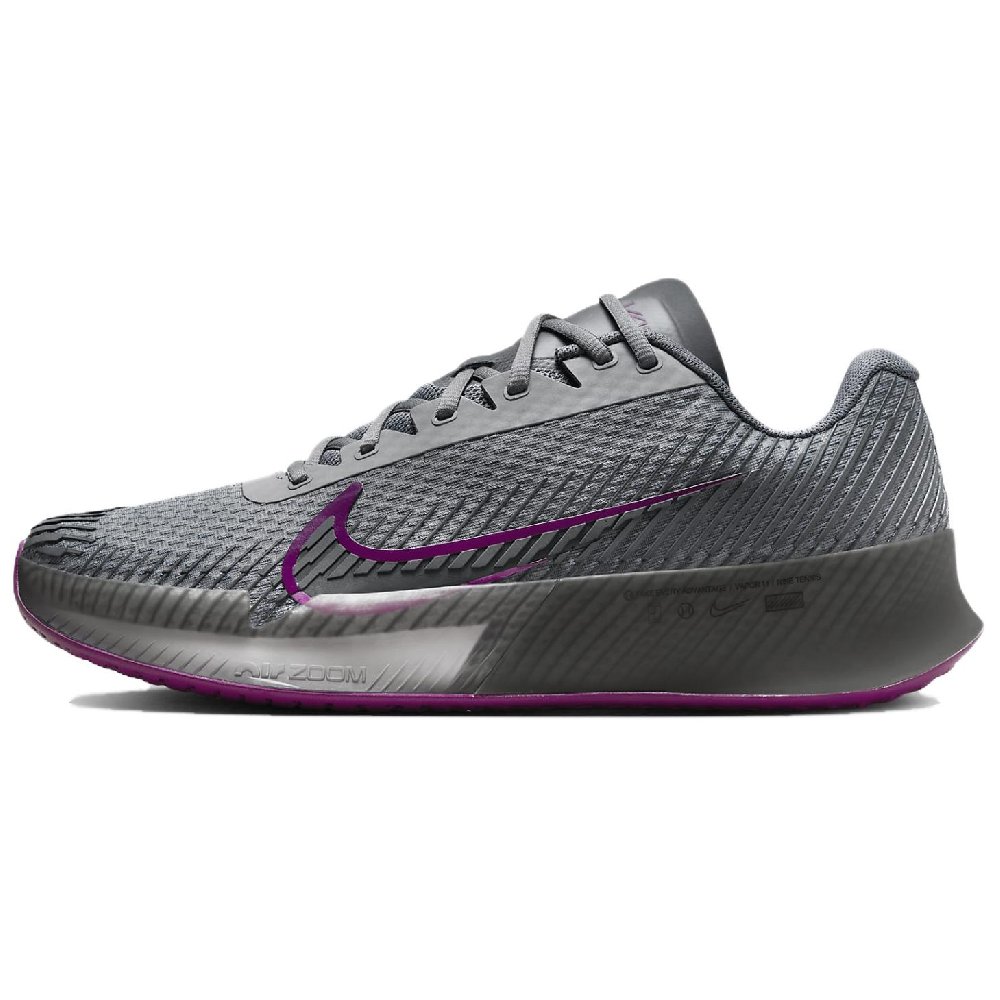 Nike Air Zoom Vapor 11 Anti-Slip Wear-Resistant Low-Top Tennis Shoes Men's Gray Purple
