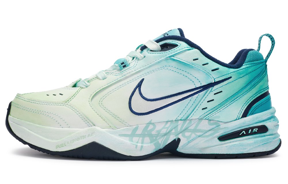 Nike Air Monarch 4 811 Manufacture Planet Exploration Low-Top Chunky Sneakers Unisex Mint Blue Green
