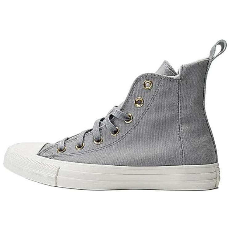 Converse Chuck Taylor All Star Non-slip Lightweight High-Top Skateboard Shoes Unisex Gray