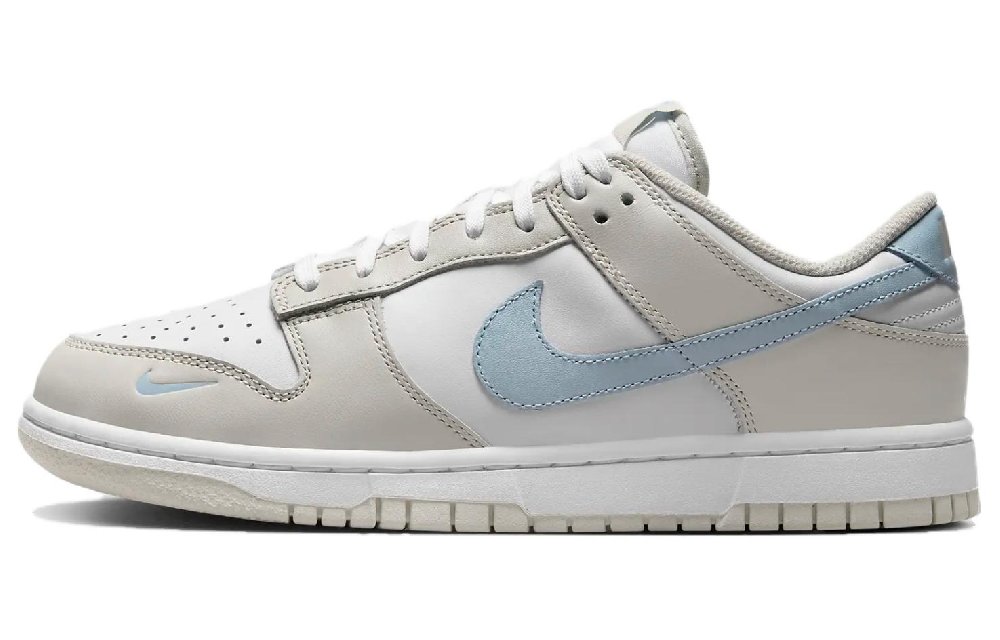 Nike Dunk Low Light Bone Armory Blue Women's