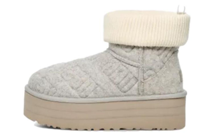 UGG Classic Mini Platform Felted Boot Grey Women's