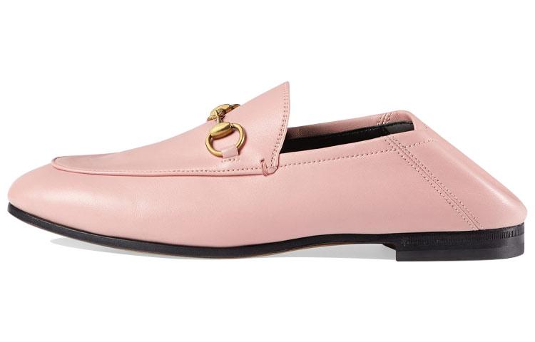 GUCCI Leather Horsebit Loafer Perfect Pink Women's