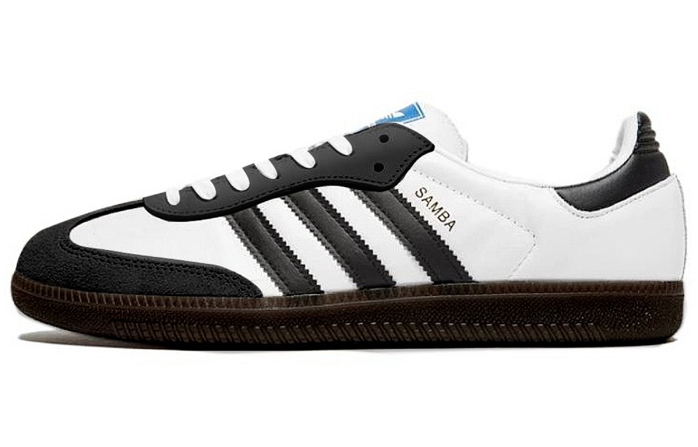 Adidas Originals Samba Preppy Black Anti-Slip Wear-Resistant Low-Top Skateboard Shoes Unisex Black White