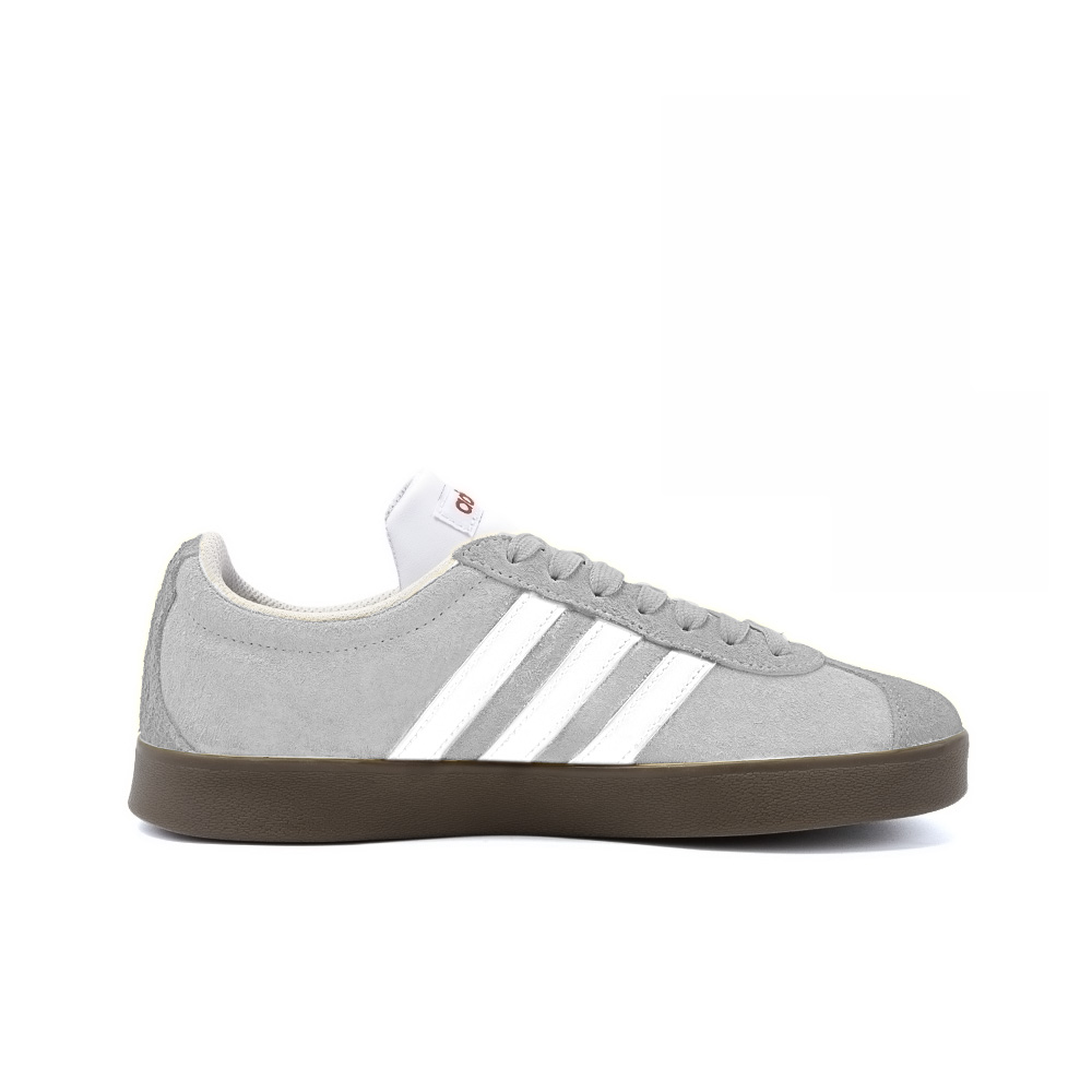 Adidas Neo Vl Court Chuanzi Gray, Amber Slip Resistant Low Top Skateboard Shoes Unisex Gray