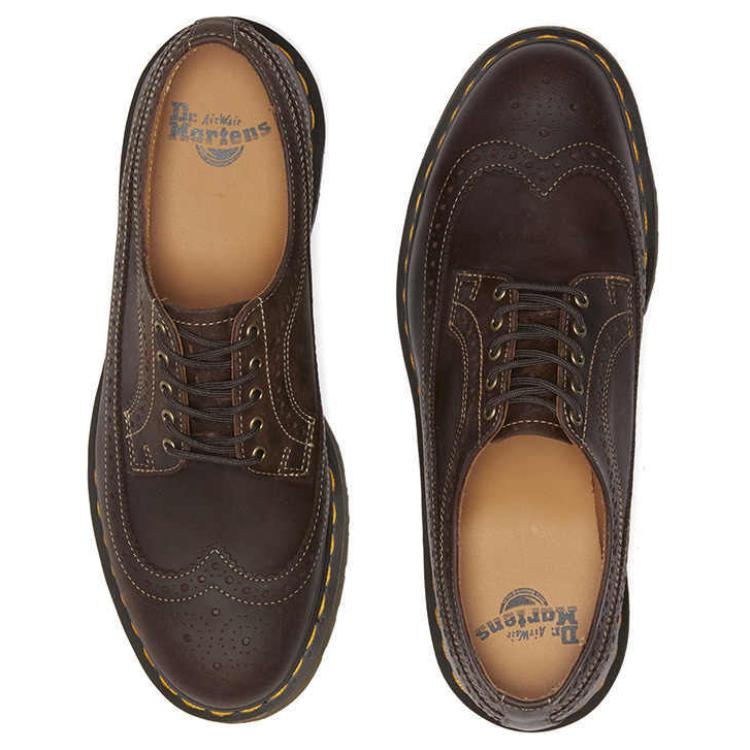 Dr.Martens Originals Wear-Resistant Low-Top Casual Shoes Unisex Dark Brown
