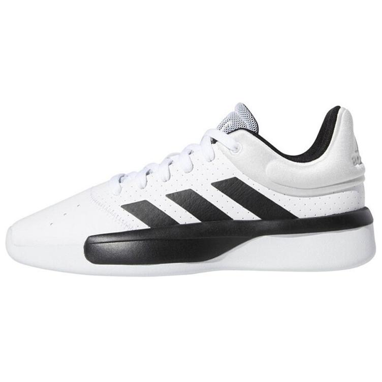 Adidas Pro Adversary Low Anti Slip Wear Resistant Mid Top Basketball Shoes Men's Black White