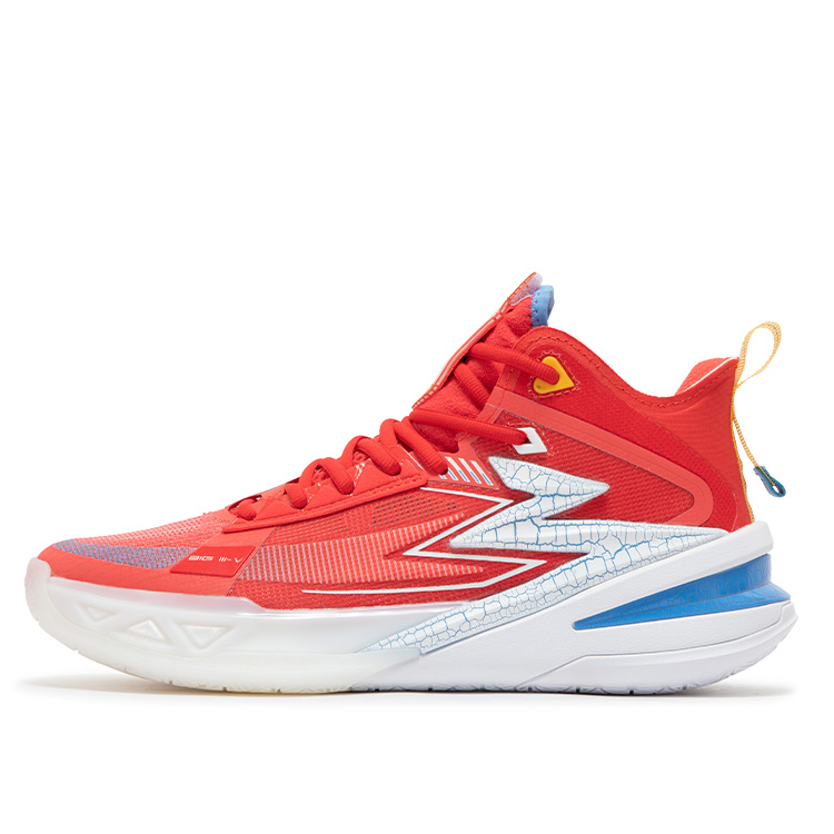 361° BIG3 5.0 Pro PE Basketball Shoes Men's Mid top Quhua Red/361 Degrees White