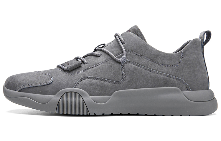 Jeep Low-Top Vintage Skateboard Shoes Men's Gray