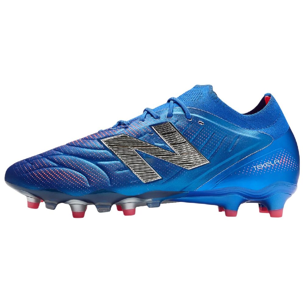 New Balance Tekela Elite V5 Abrasion Resistant Soccer Shoes Unisex Blue Silver