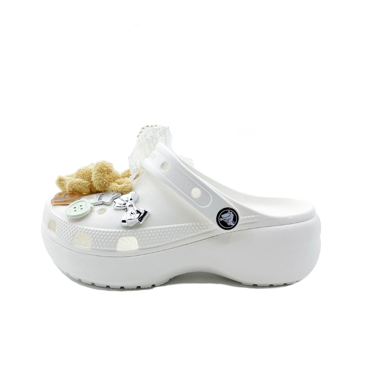 Crocs Classic Platform Clog Clogs Unisex White