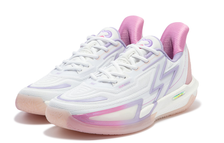 361° BIG3 4.0 Quick Pro Basketball Shoes Men's Low top 361 Degrees White/Digital Lavender