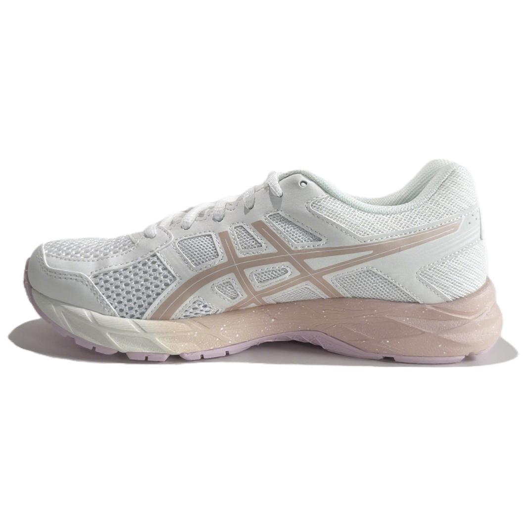 ASICS Gel Contend 4 Cushioning, Breathable, And Wide Coverage Low top City Commute Running Shoes Women's White Pink