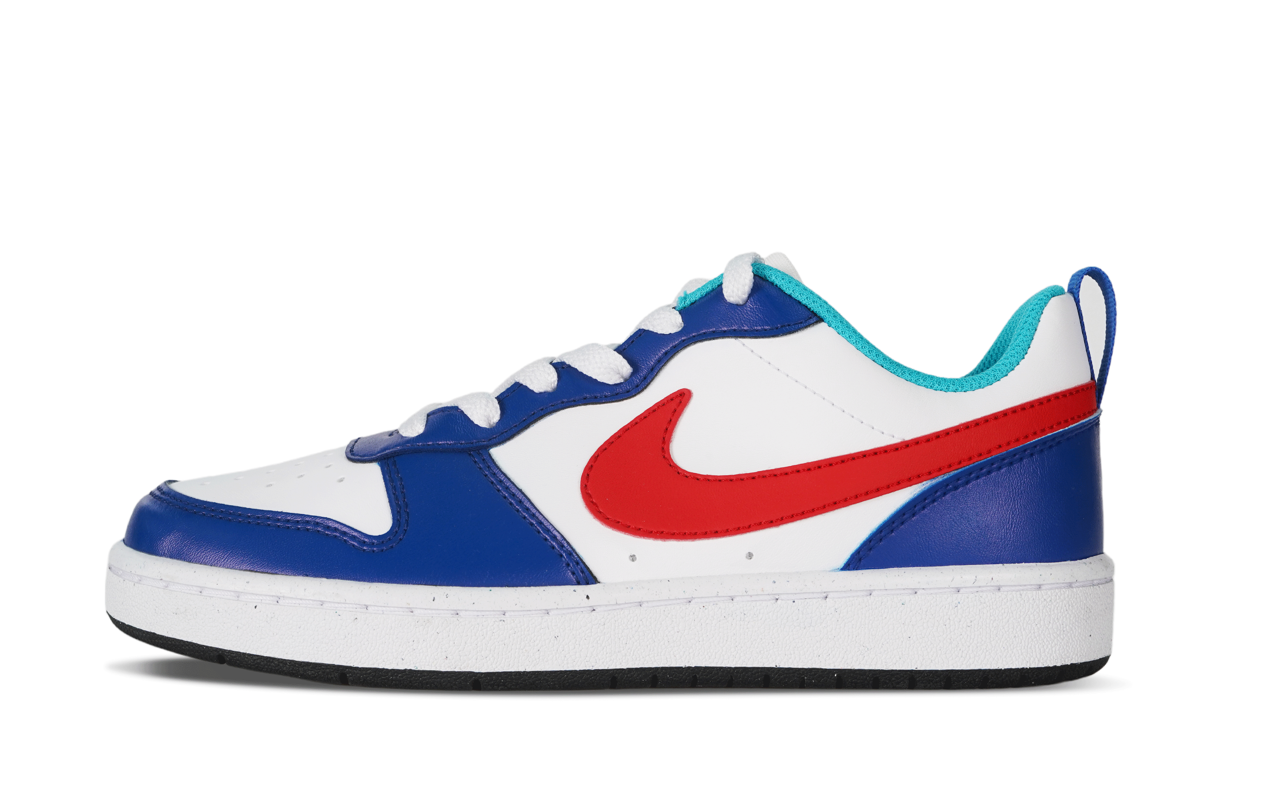 Nike Court Borough Low-Top Skateboard Shoes GS Red Blue