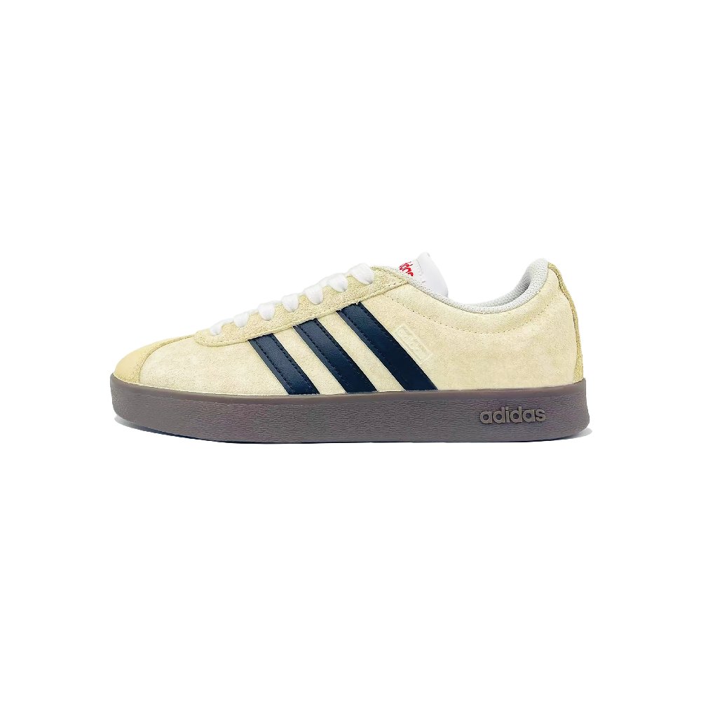 Adidas VL COURT 2.0 Lightweight Low Top Skateboard Shoes Unisex Beige Yellow