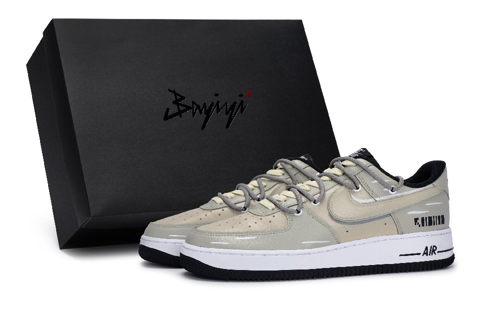 Nike Air Force 1 Skateboard Shoes Unisex Low-Top Coffee/White