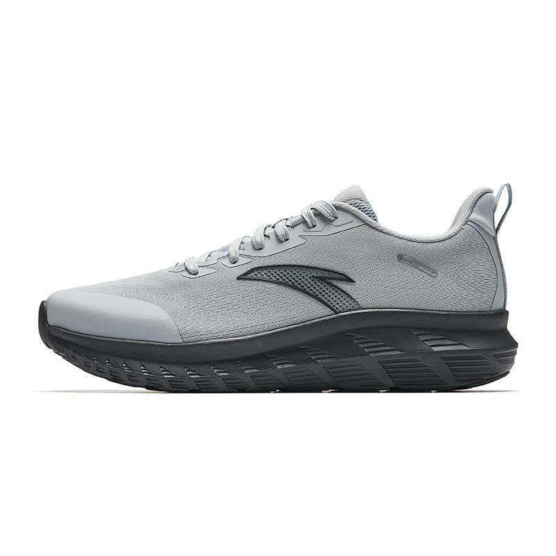 Anta Running Collection Cushioning, Breathable, Lightweight Low top City Commute Training Running Shoes Men's Gray