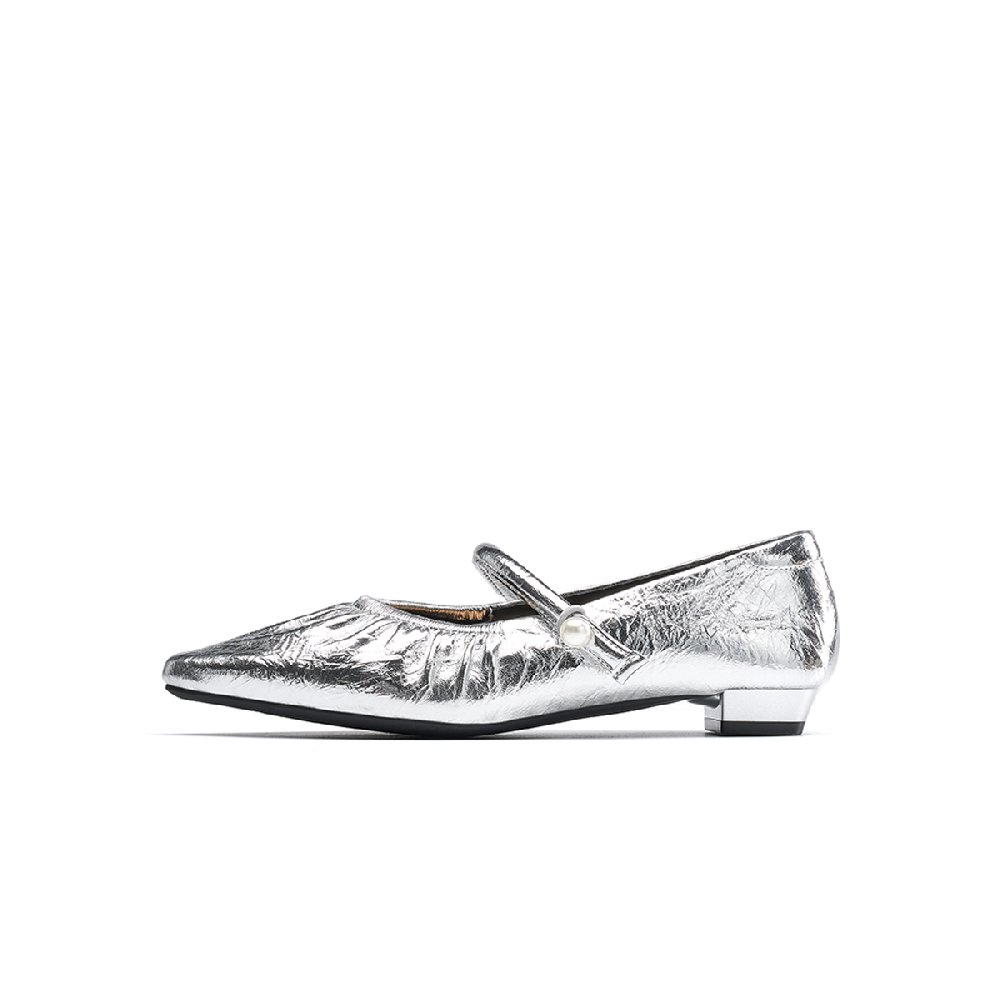 EBLAN Mary Jane Shoes Women's Silver