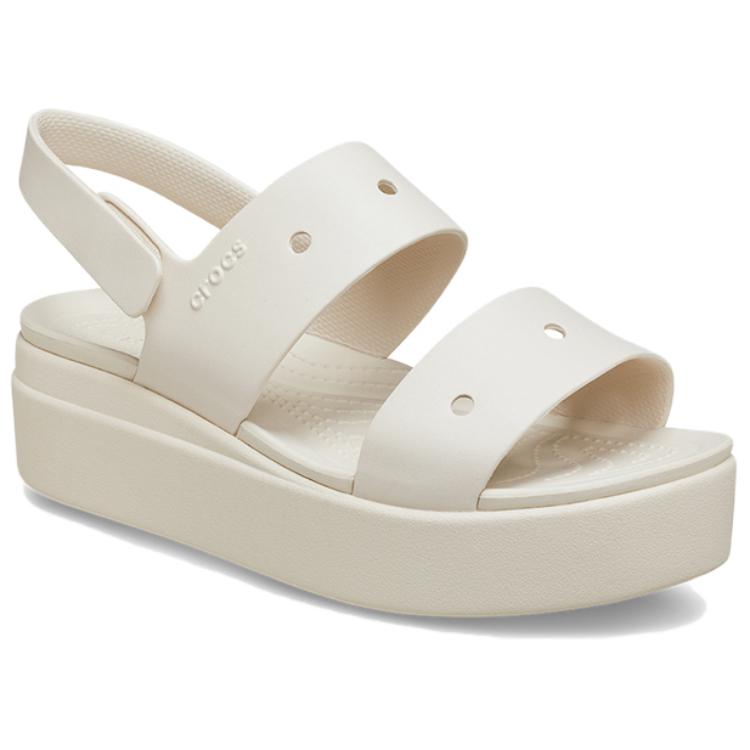 Crocs Beach Sandals Women's White Gray