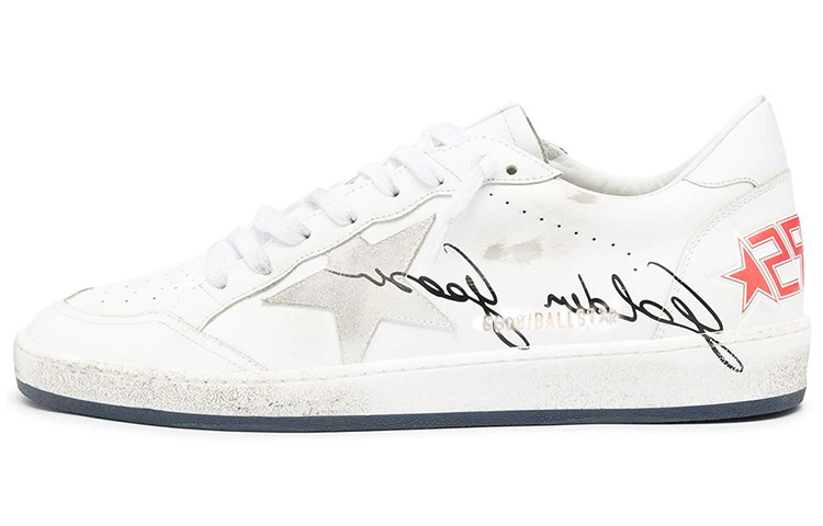 Golden Goose Ball Star Skateboard Shoes Men Low-Top White