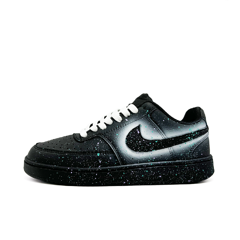 Nike Court Vision Low Anti-Slip Wear-Resistant Low-Top Skateboard Shoes Unisex Black