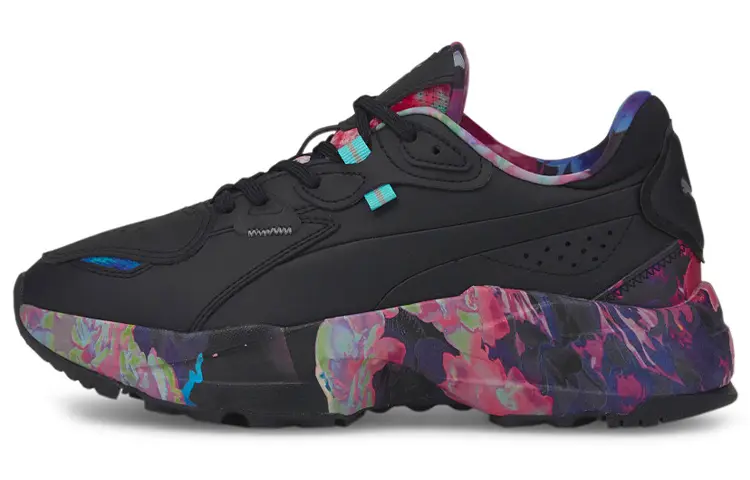 PUMA Orkid 'Floral Black Elektro Aqua' Women's