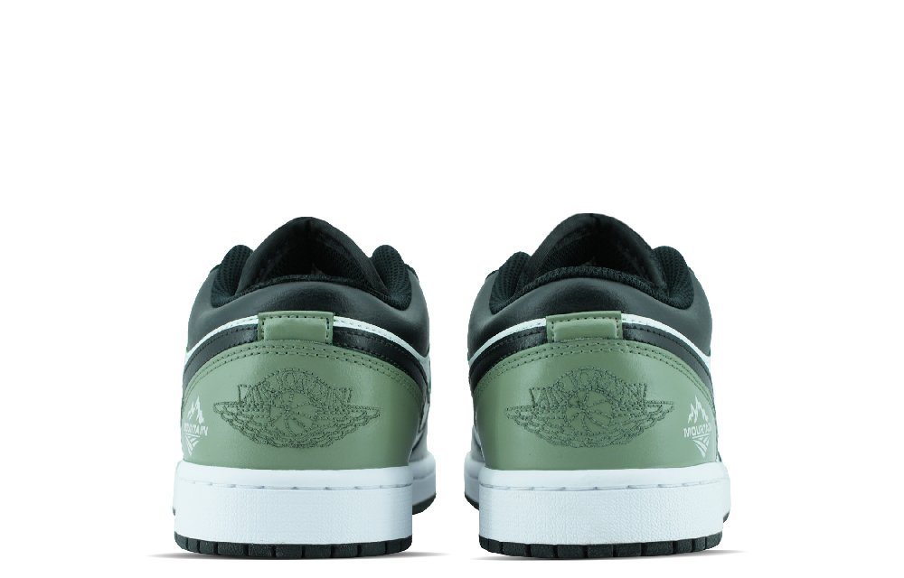 Jordan Air Jordan 1 Anti-Slip Wear-Resistant Low-Top Vintage Basketball Shoes Men's Green
