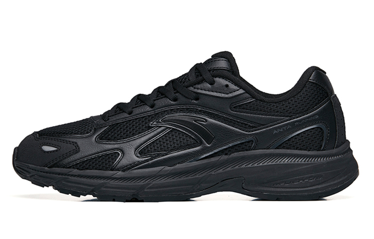 Anta AT953 Cushioned Anti Slip Wear Resistant Breathable Lightweight Low Top Casual Shoes Men's Black Gray