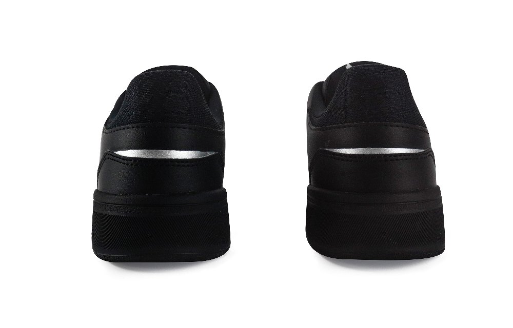 Adidas Neo Courtbeat Anti Slip Wear Resistant Low Top Skateboard Shoes Unisex Black Silver