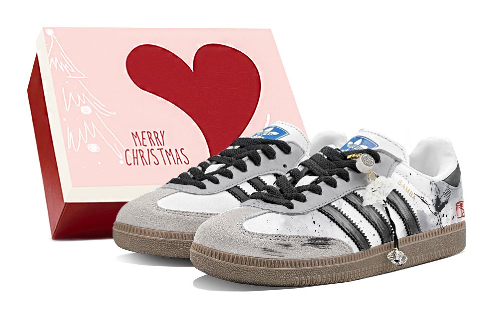 Adidas Originals SAMBA OG German Army Trainers Unisex Low Top Black/White/Gray