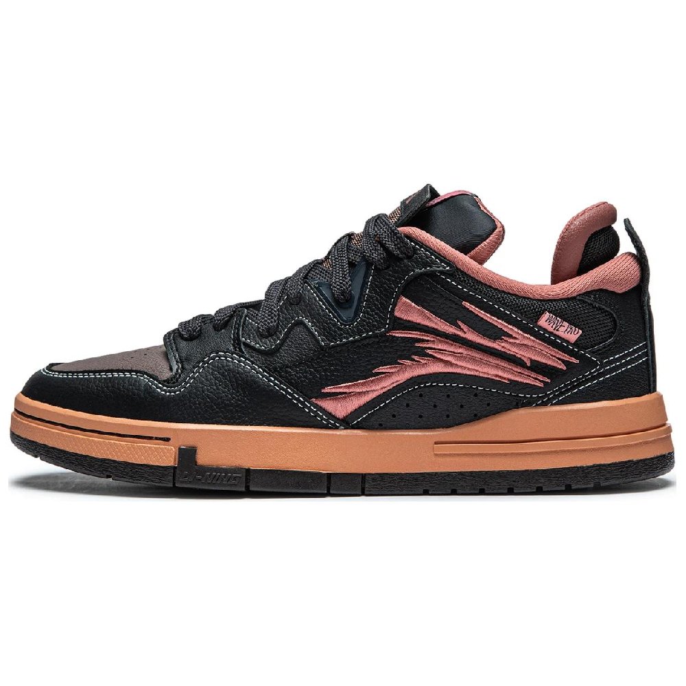 LiNing Slip-Resistant Cushioning Low-Top Skateboard Shoes Men's Black