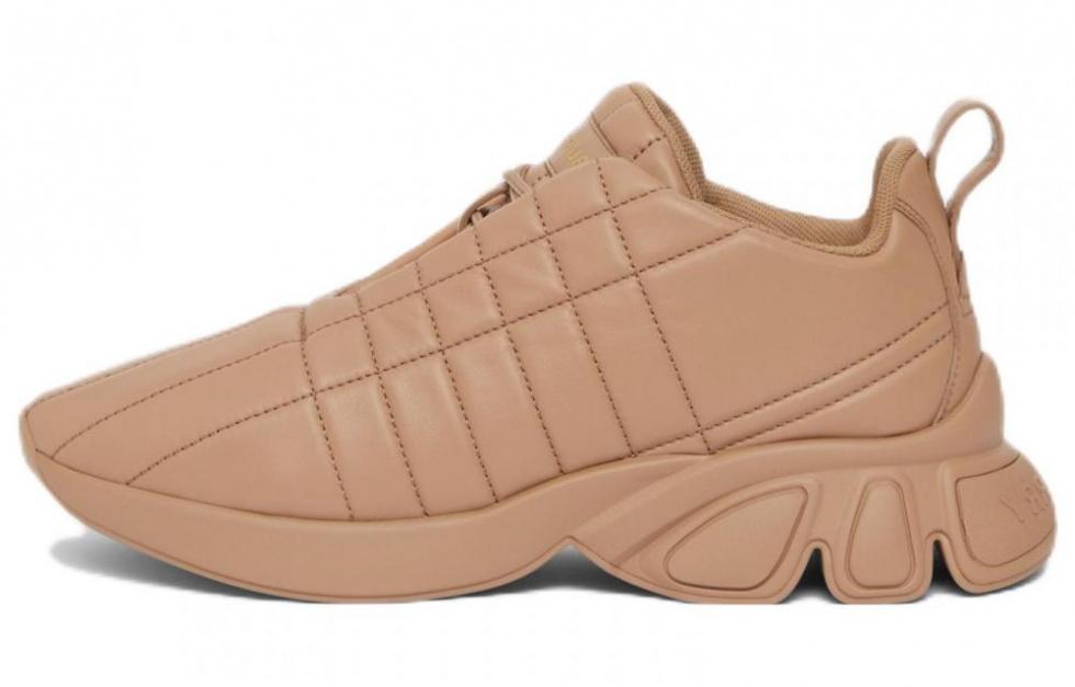 Burberry Quilted Leather Sneaker Light Beige Women's