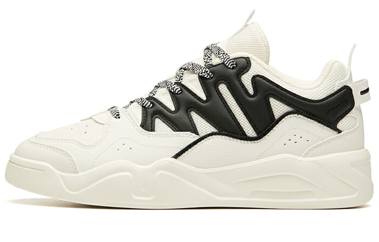 Anta Life Collection Low Top Skateboard Shoes Women's Black White