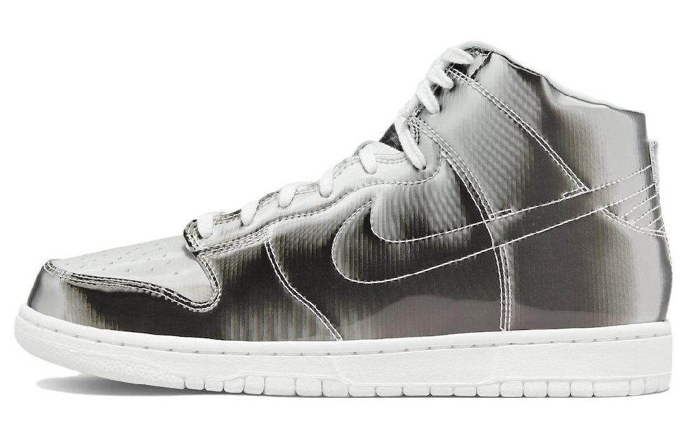 Nike Dunk High Clot Metallic Silver With Card