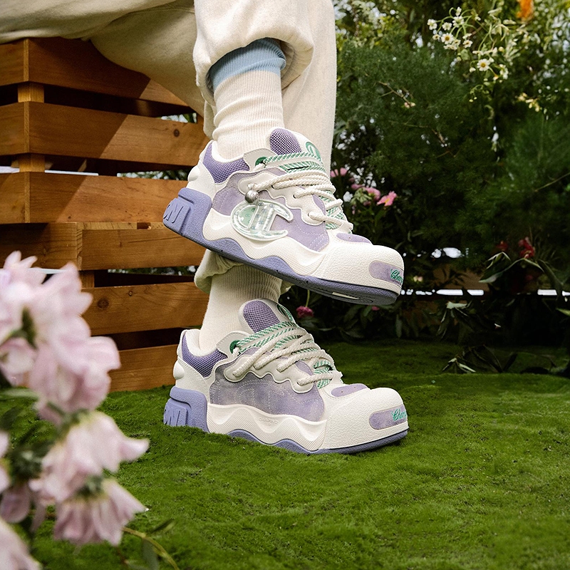 Champion Puff Head Shoes AutoSkate V1 Low-Top Skateboard Shoes Women's Galaxy Lilac Purple/Milk White купить в интернет-магазине Yoocart с быстрой доставкой по России.