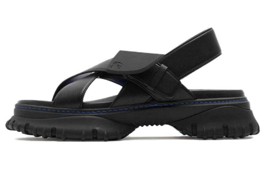 Burberry Pebble One Strap Sandals Women's Black