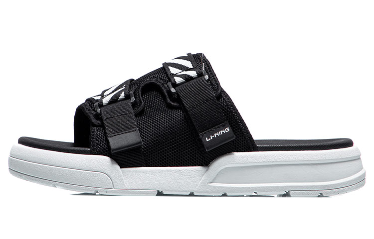 LiNing Slide Slippers Men's Black White