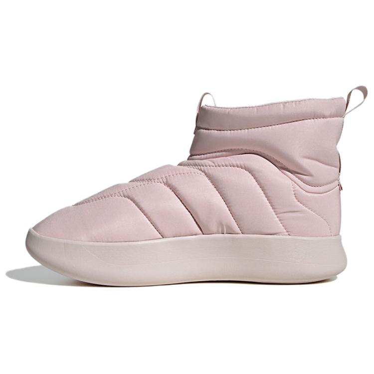 Adidas Adipuff Anti-Slip Wear-Resistant High-Top Casual Shoes Unisex Pink