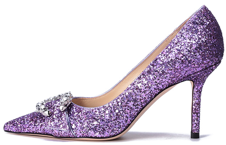 Jimmy Choo High Heels 8.5cm Women's Purple