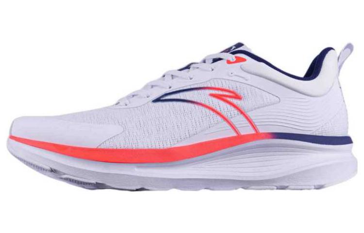 Anta Durable Cushioning Low-Top Running Shoes Men's White Pink Blue