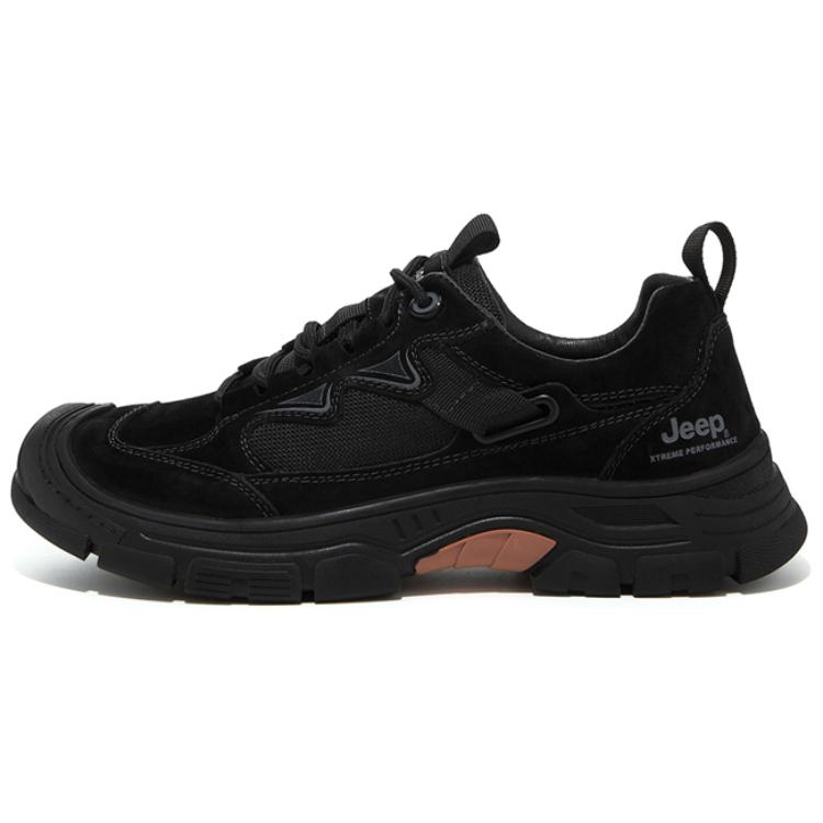 Jeep Wear-Resistant Low-Top Trekking Shoes Men's Black