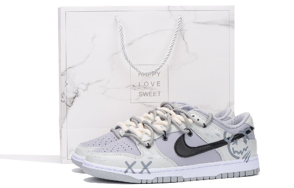 Nike Dunk Skateboard Shoes Men Low-Top Gray