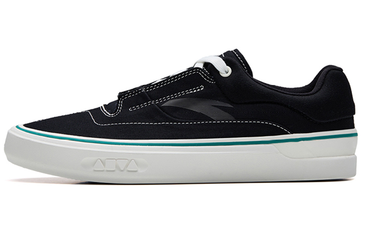 Anta Ao Li MD Slip Resistant, Abrasion Resistant, Lightweight Low top Skateboard Shoes Men's Black White