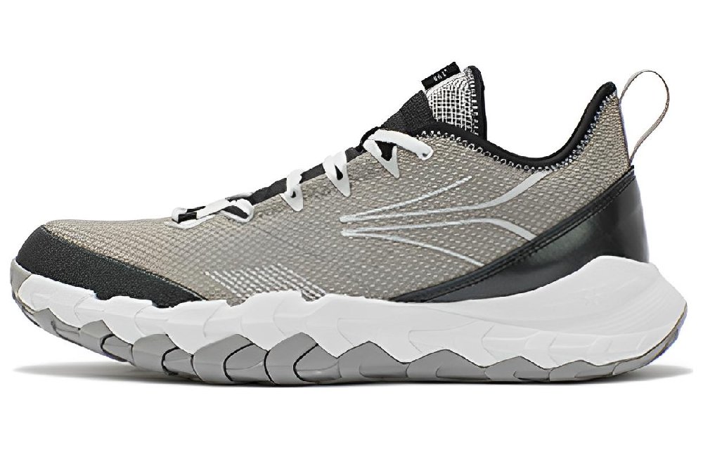 361° Cushioning Wear Resistant Rebound Low Top Basketball Shoes Men's Black White