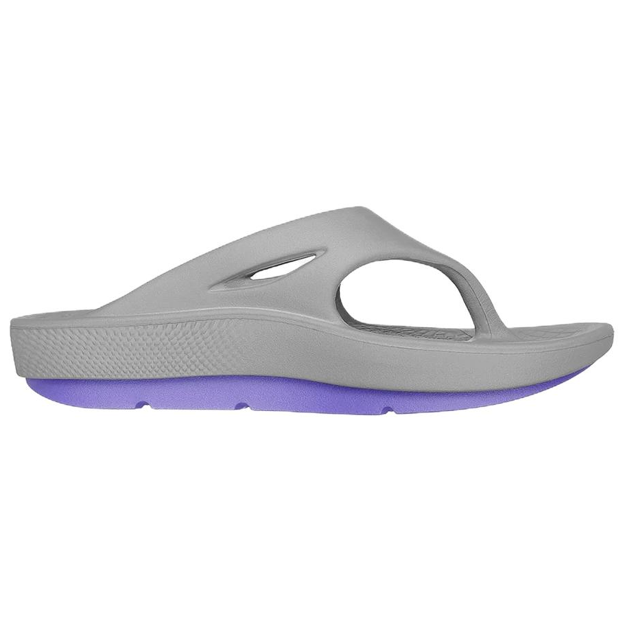 Skechers ON THE GO Odor Resistant Slip Resistant Flip Flops Women's Gray Purple