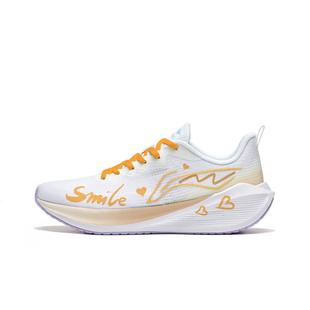 LiNing Wuyue Abrasion Resistant Lightweight Rebound Low Top Running Shoes Women's Standard White
