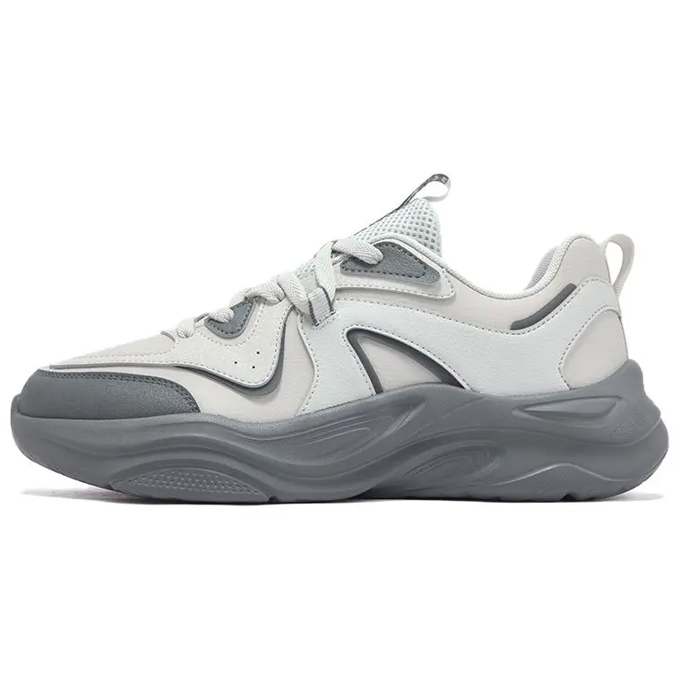 361° Life Collection Slip Resistant Lightweight Rebound Low Top Casual Shoes Men's Gray White