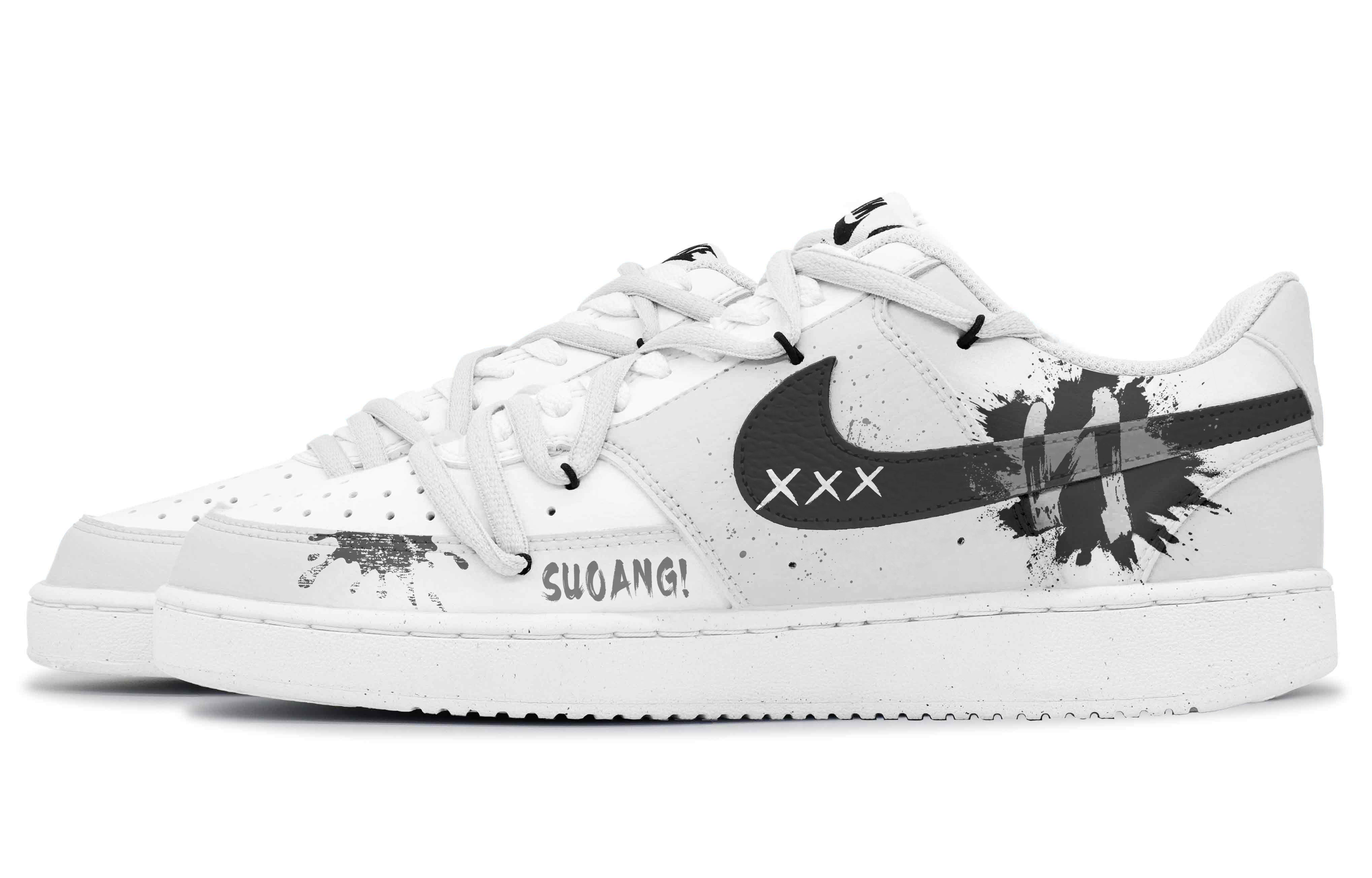 Nike Court Vision Zi Yi Slip-Resistant Low-Top Skateboard Shoes Men's Black White купить в интернет-магазине Yoocart с быстрой доставкой по России.