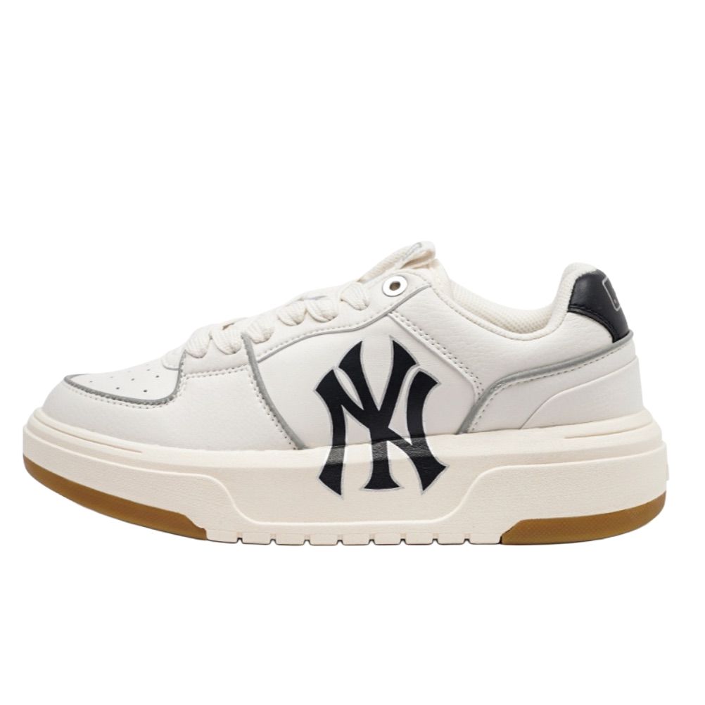 MLB Chunky Liner Slip-Resistant Low-Top Skateboard Shoes Unisex Blue White