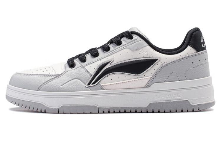LiNing Tianji 2.0 Cushioning Low-Top Skateboard Shoes Men's White Gray Black