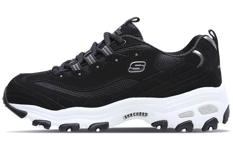 Skechers D Lites Sneakers Black/Silver Women's